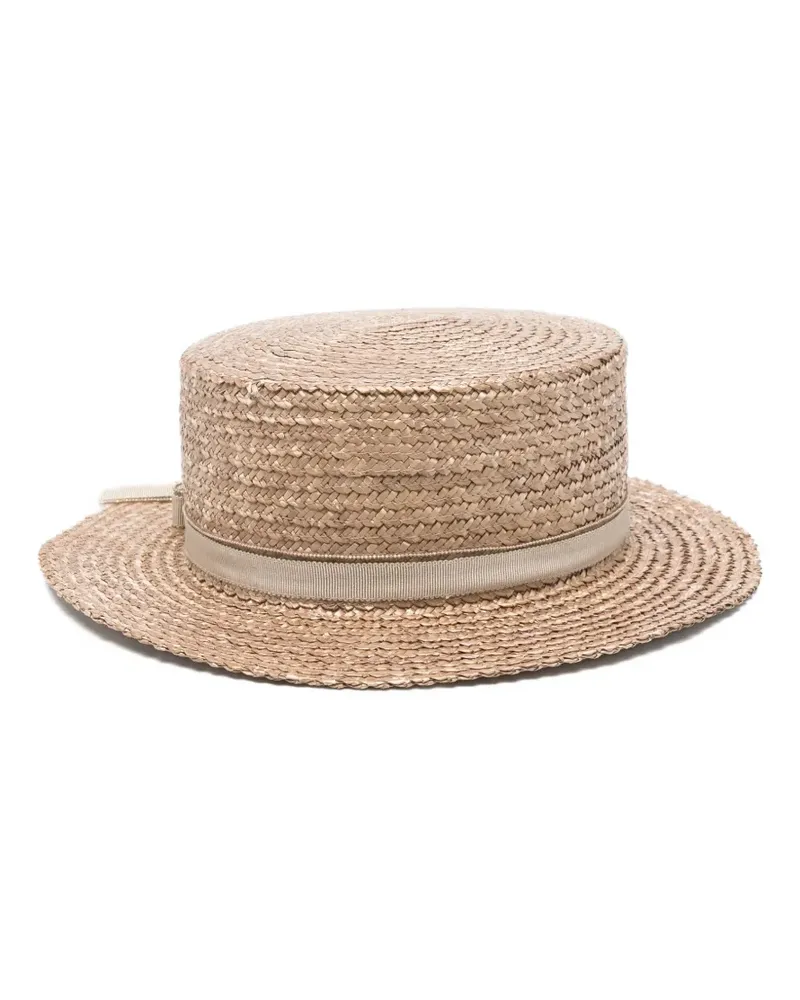 Fabiana Filippi Sonnenhut aus Bast - Nude Nude