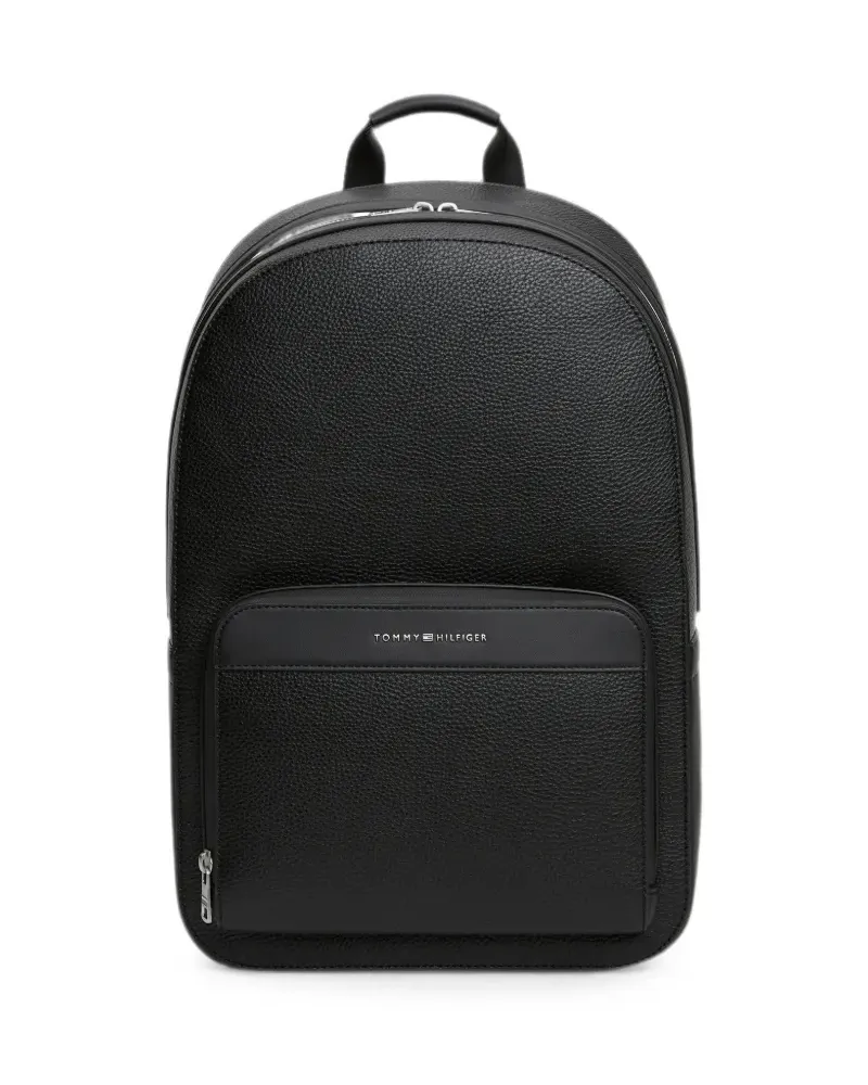 Tommy Hilfiger Rucksack mit Logo-Schild - Schwarz Schwarz