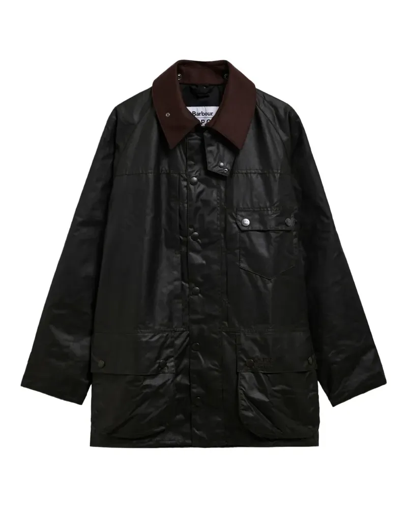 Barbour x A.P.C Jacke aus gewachster Baumwolle - Grün Grün