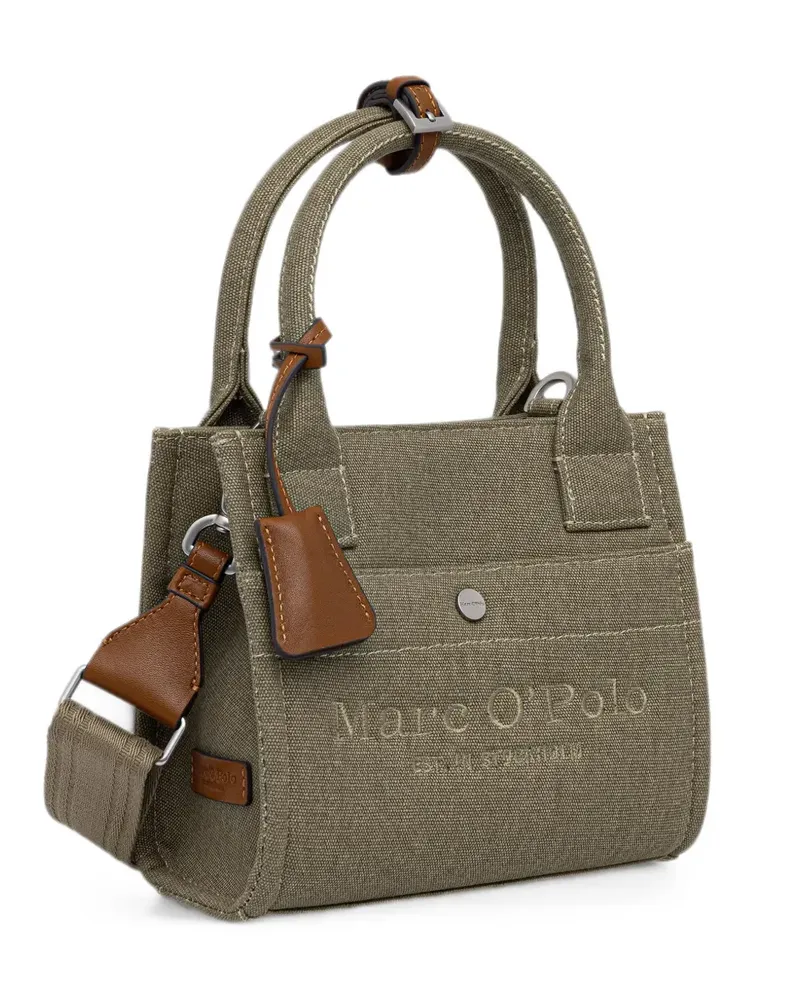 Marc O'Polo small logo-embroidery tote bag - Grün Grün
