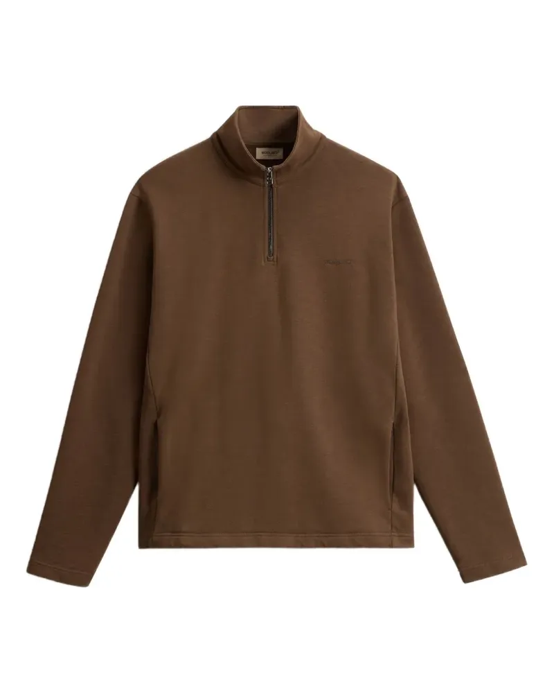 Woolrich Sweatshirt mit Reißverschluss - Braun Braun