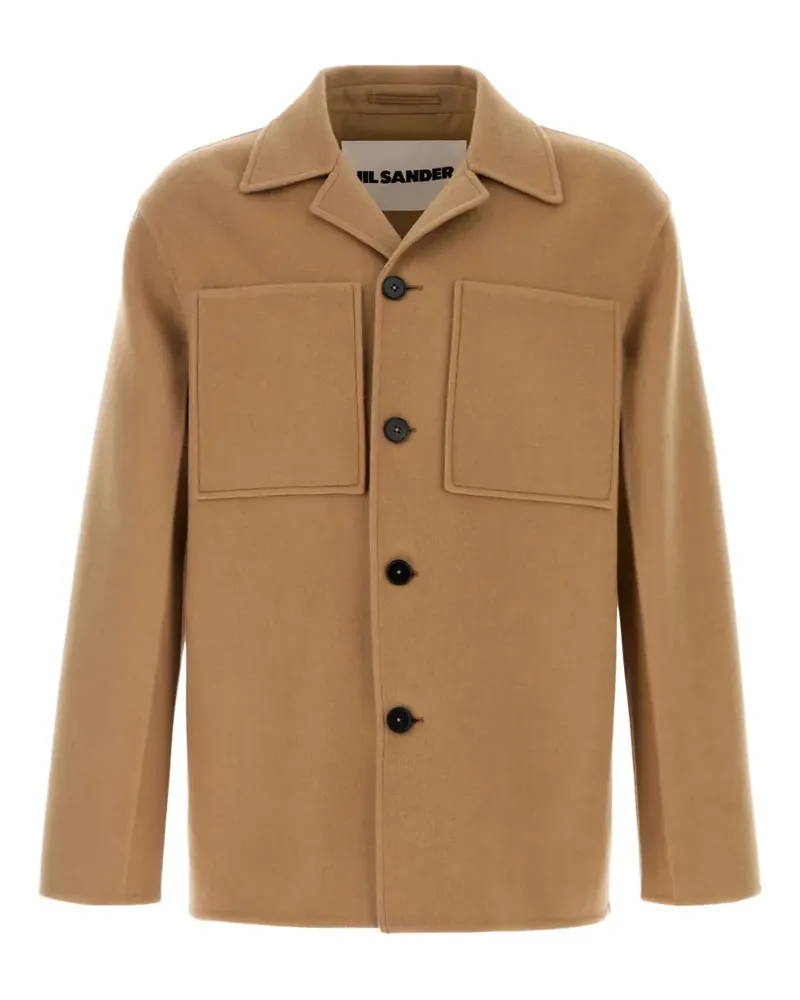 Jil Sander cashmere flannel jacket - Nude Nude