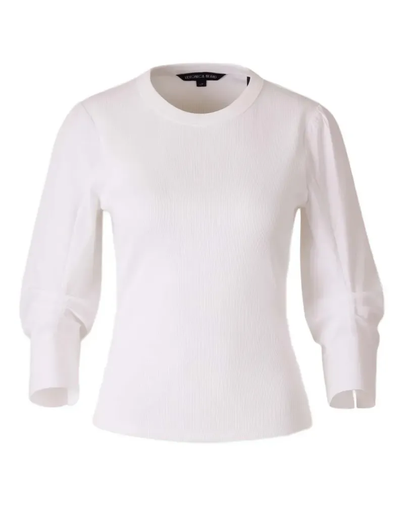 Veronica Beard Langärmeliges Junia T-Shirt - Weiß Weiß