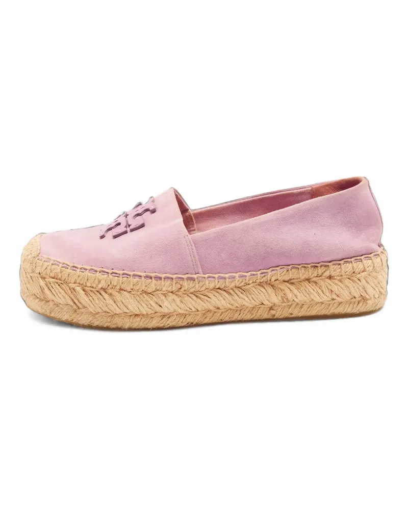 Tory Burch Double T platform espadrille flats - Rosa Rosa