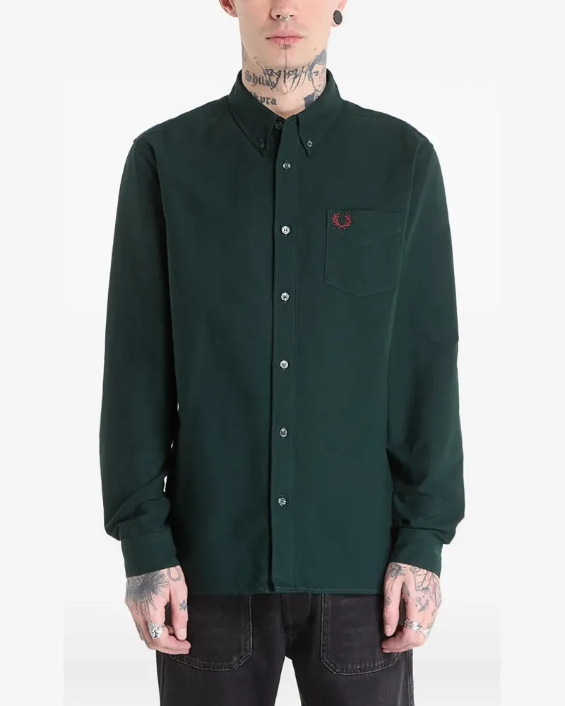 Fred Perry Oxford shirt - Grün Grün
