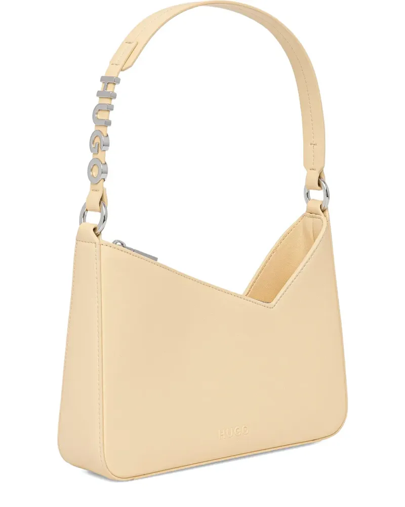 HUGO BOSS Schultertasche mit Kettenriemen - Nude Nude