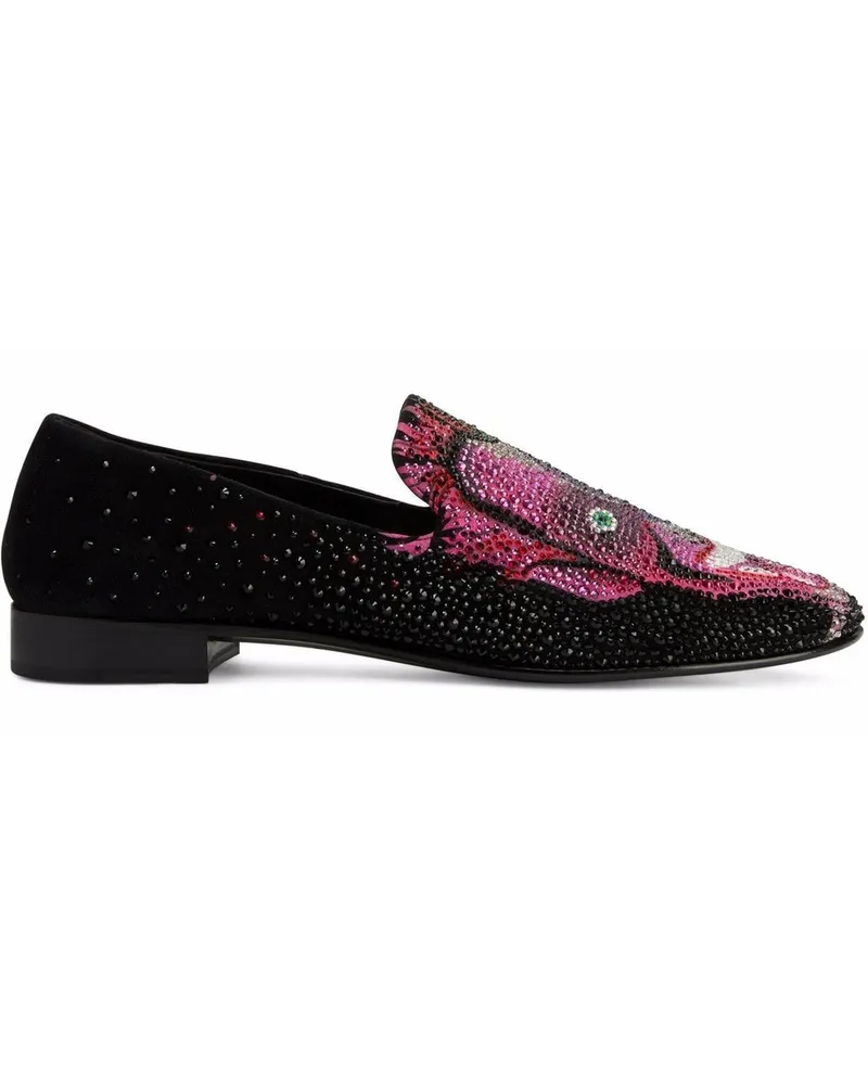 Giuseppe Zanotti Lewis Joker Loafer - Schwarz Schwarz