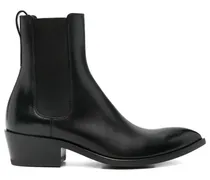 Chelsea-Boots mit spitzer Kappe - Schwarz