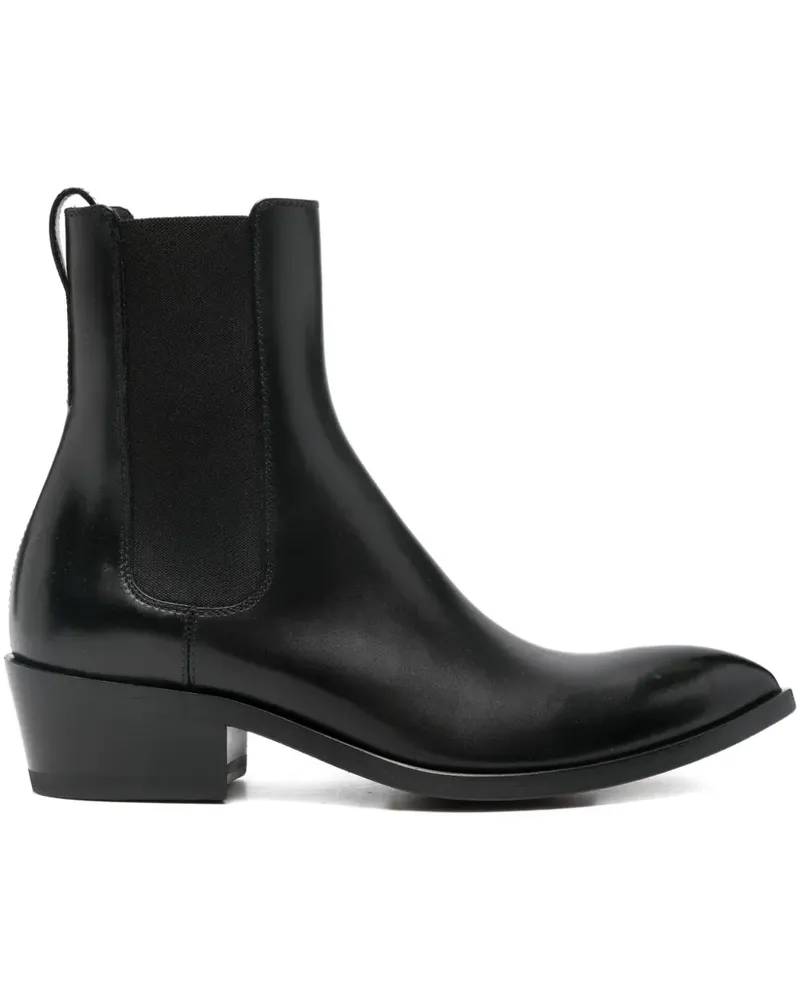 Tom Ford Chelsea-Boots mit spitzer Kappe - Schwarz Schwarz
