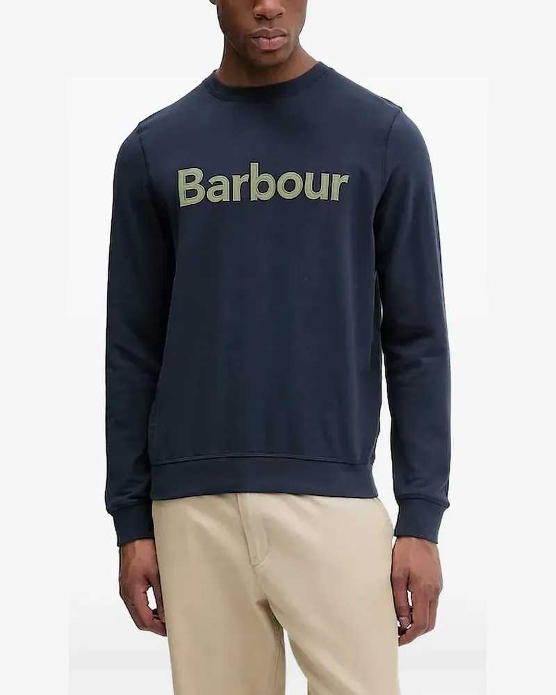 Barbour Sweatshirt mit Logo-Stickerei - Blau Blau