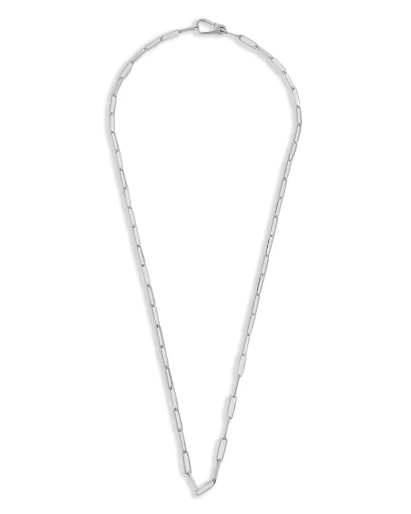 MATEO Paper Clip Halskette aus Sterlingsilber Silber