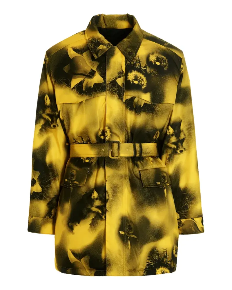 Prada Jacke mit Gürtel - Gelb Gelb