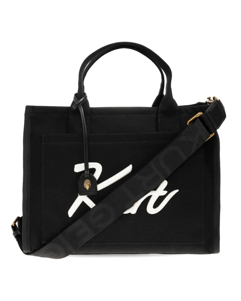 Kurt Geiger Tote Bag mit Logo-Stickerei - Schwarz Schwarz