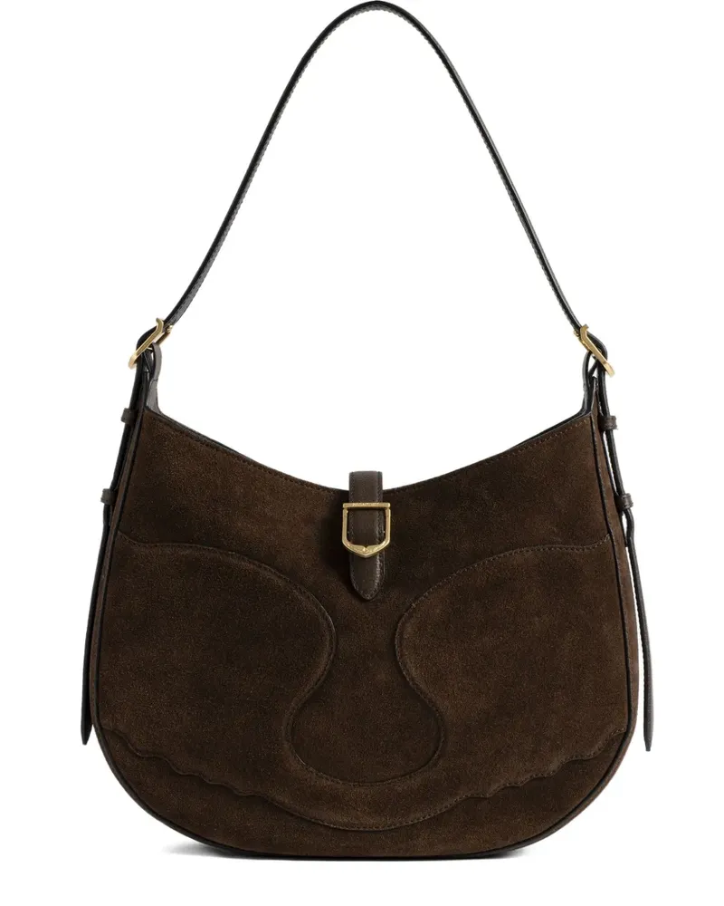 Zadig & Voltaire Abgerundete Schultertasche - Braun Braun
