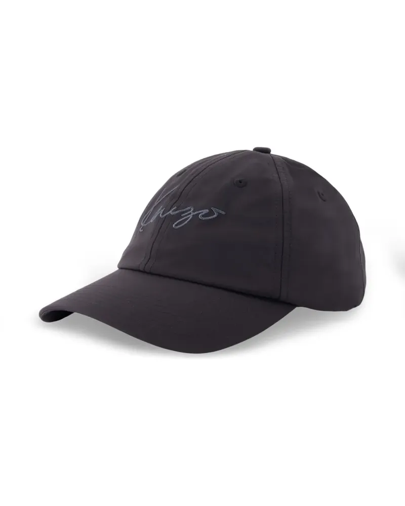 Kenzo logo-embroidered baseball cap - Schwarz Schwarz