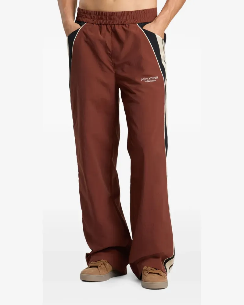 Palm Angels Hollywood Jogginghose mit Logo - Braun Braun