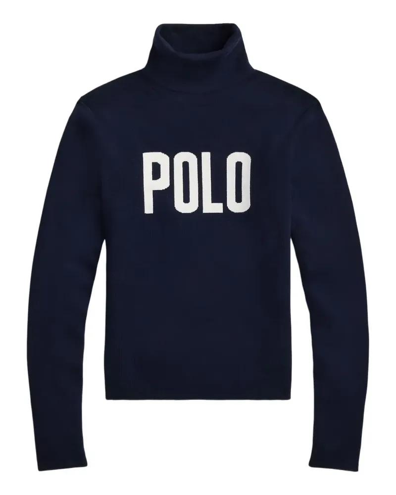 Ralph Lauren Rollkragenpullover mit Polo-Logo - Blau Blau