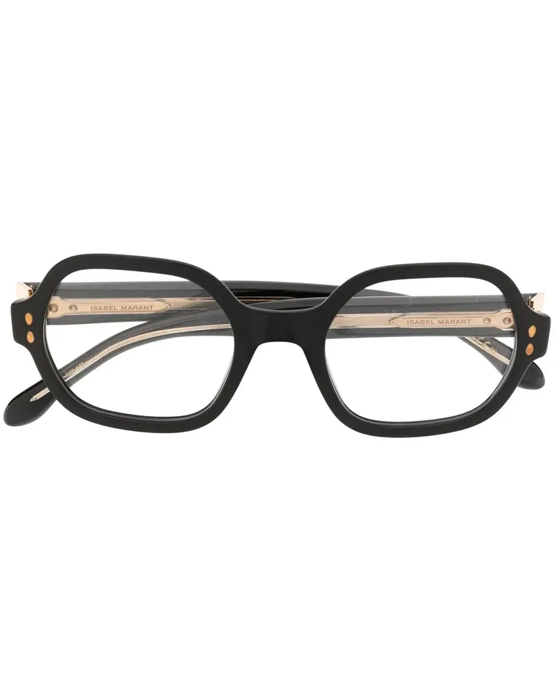Isabel Marant Brille mit rundem Gestell - Schwarz Schwarz