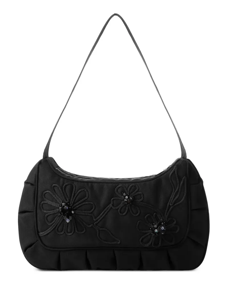 0711 Lexi Schultertasche - Schwarz Schwarz