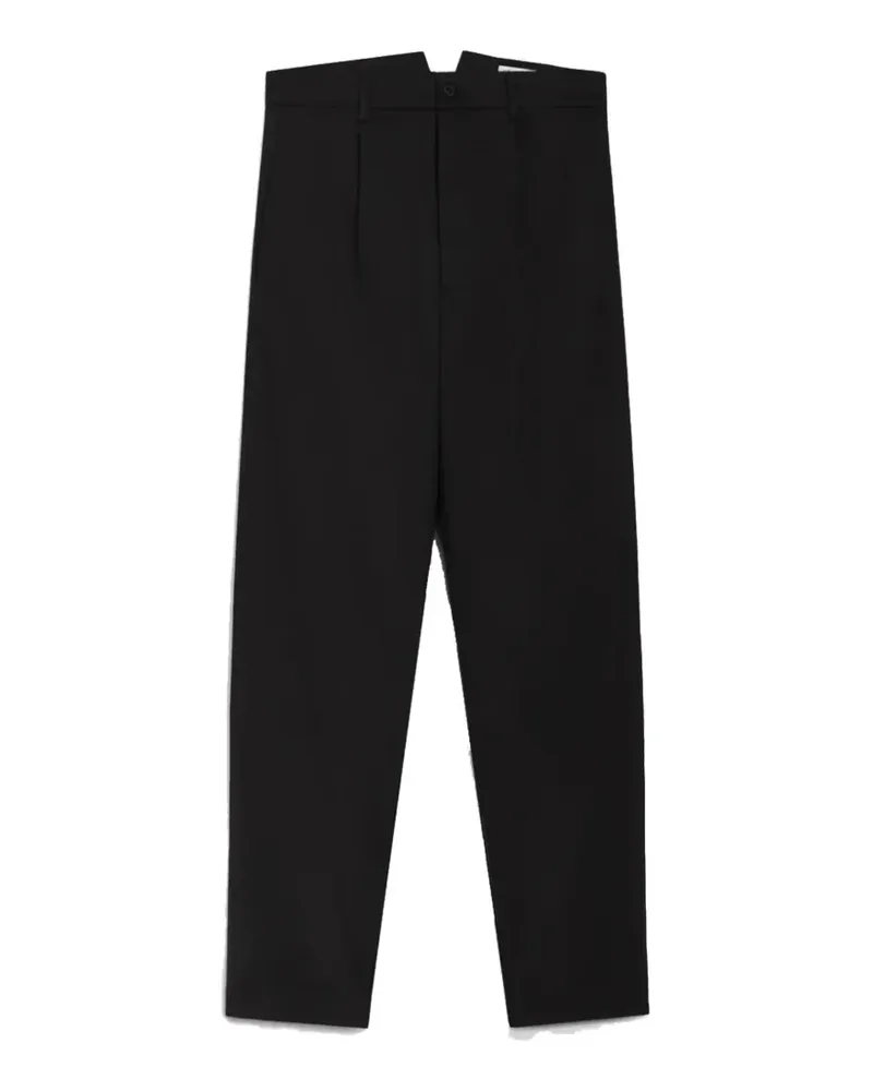 PENCE Liam pleated-front tailored trousers - Schwarz Schwarz