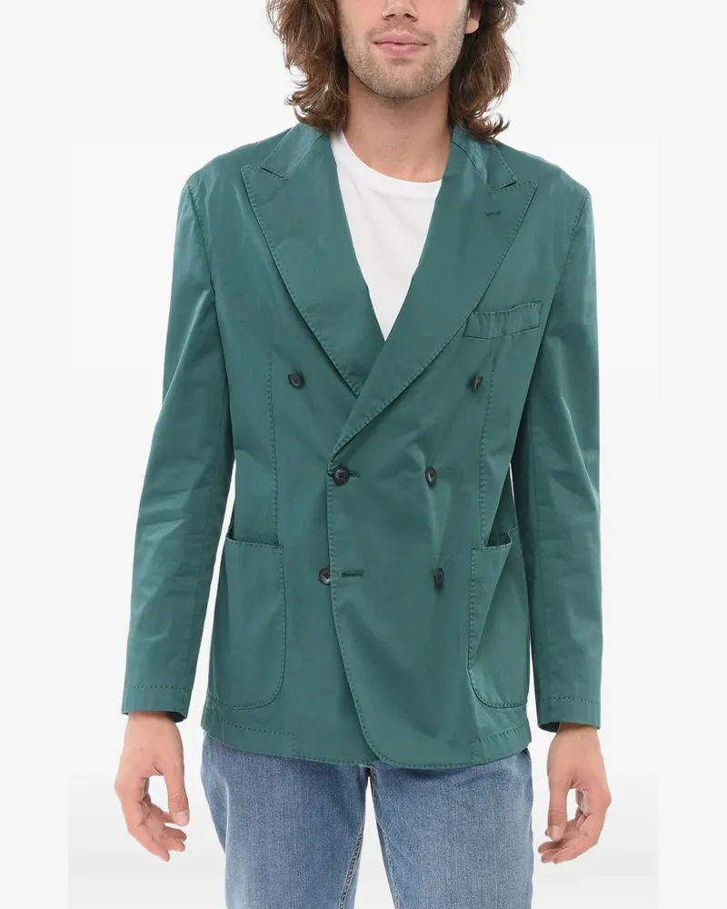 Corneliani Doppelreihiges Sakko - Grün Grün
