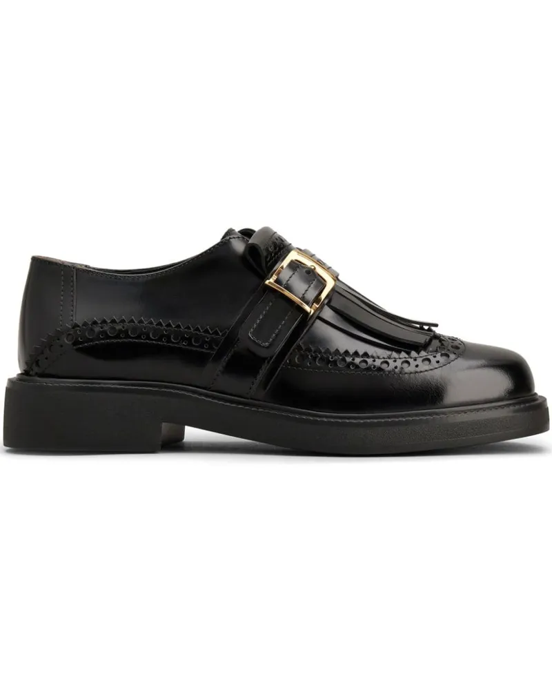 TOD'S Loafer mit Fransen - Schwarz Schwarz