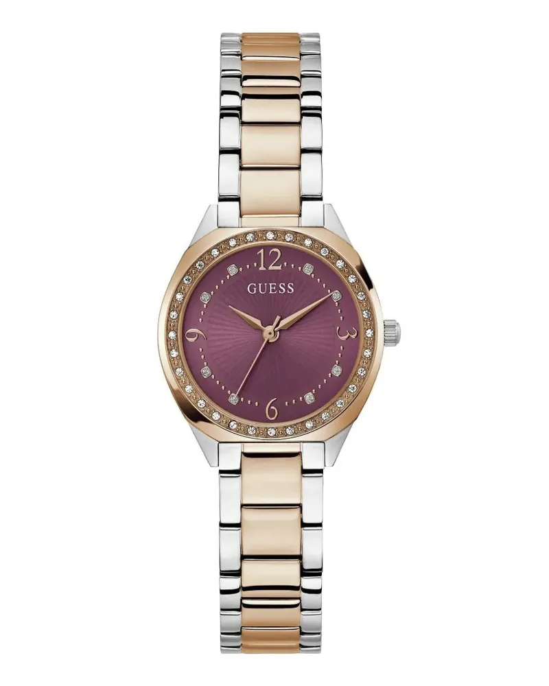 Guess Charlotte Armbanduhr mit Kristallen 36mm - Violett Violett