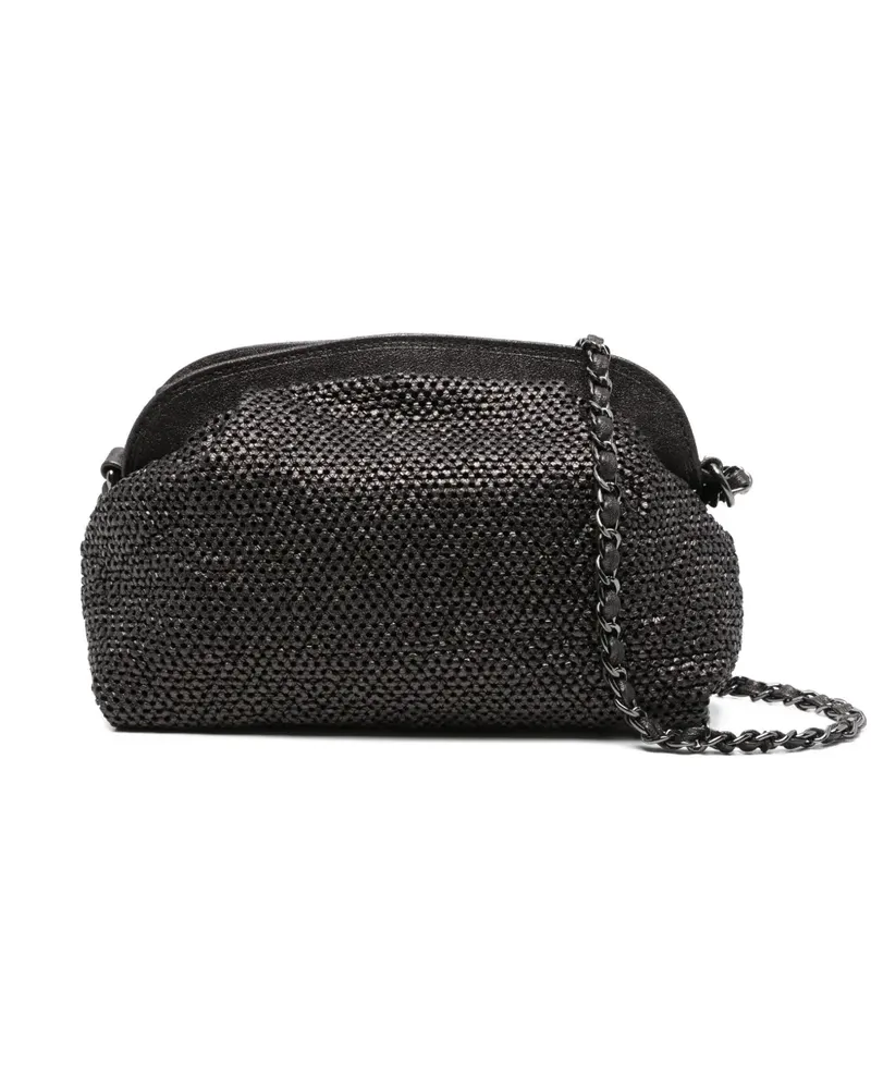 Reptile's House Perforierte Tasche aus Leder - Schwarz Schwarz