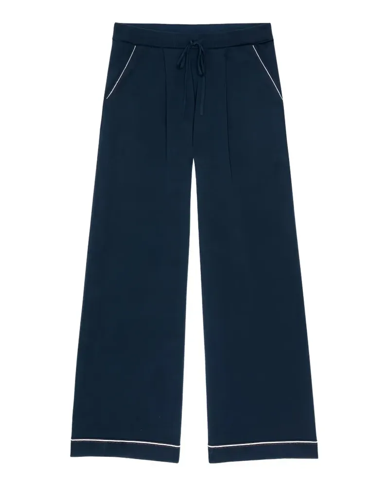 The Great The Menswear Tipping wide-leg trousers - Blau Blau