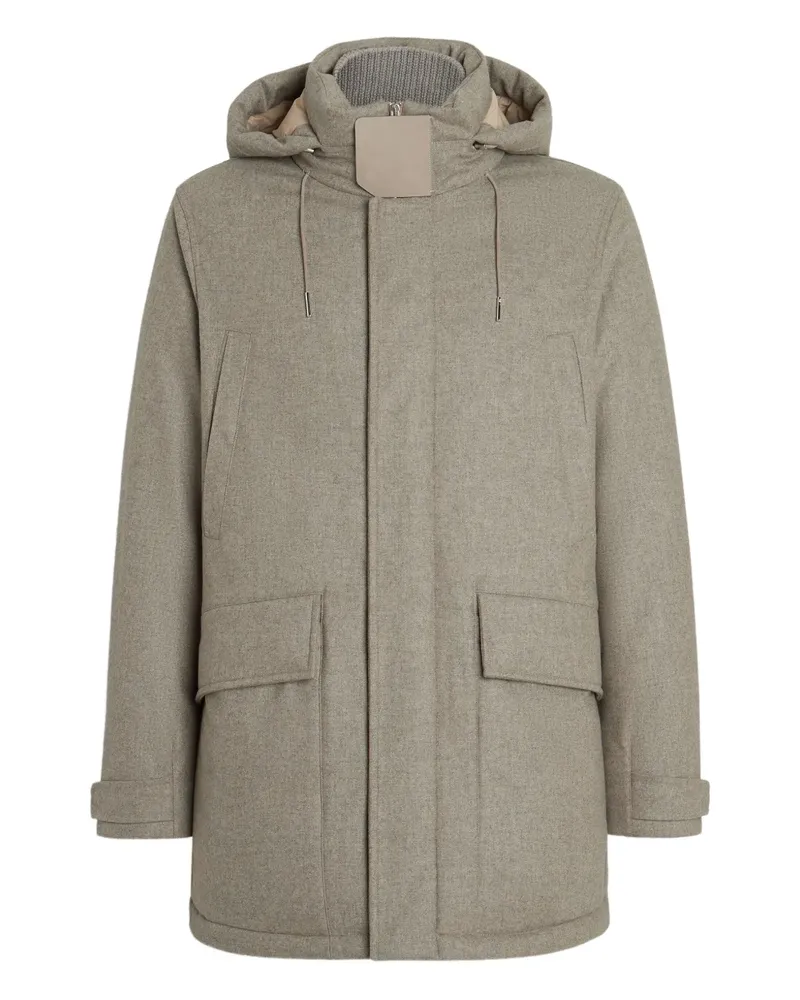 Ermenegildo Zegna Parka mit Kapuze - Grau Grau