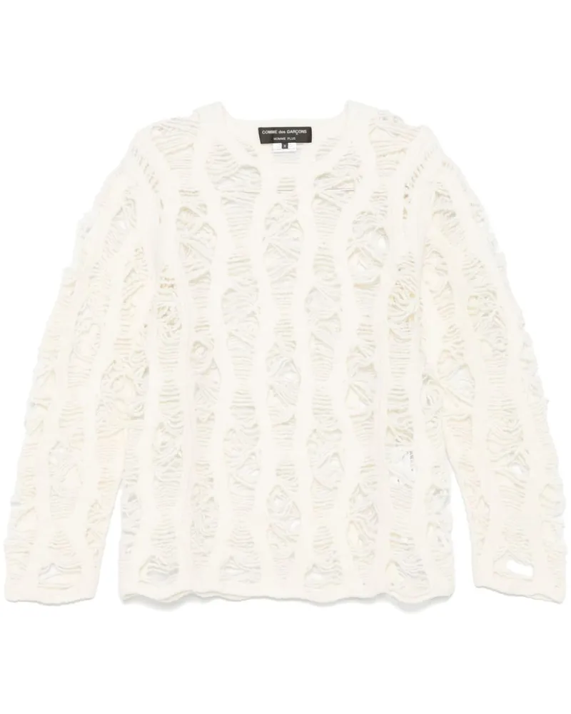 Comme des Garçons Pullover mit Lochmuster - Nude Nude
