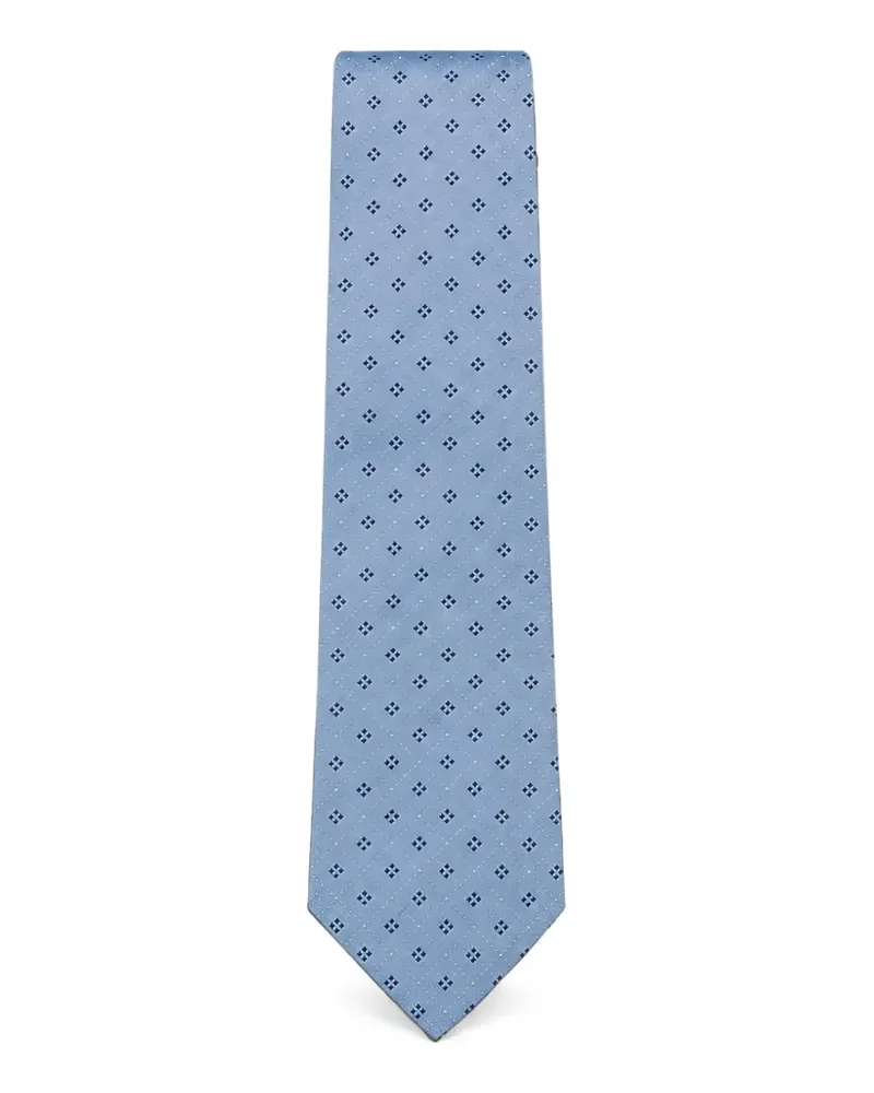Tombolini Krawatte mit geometrischem Print - Blau Blau
