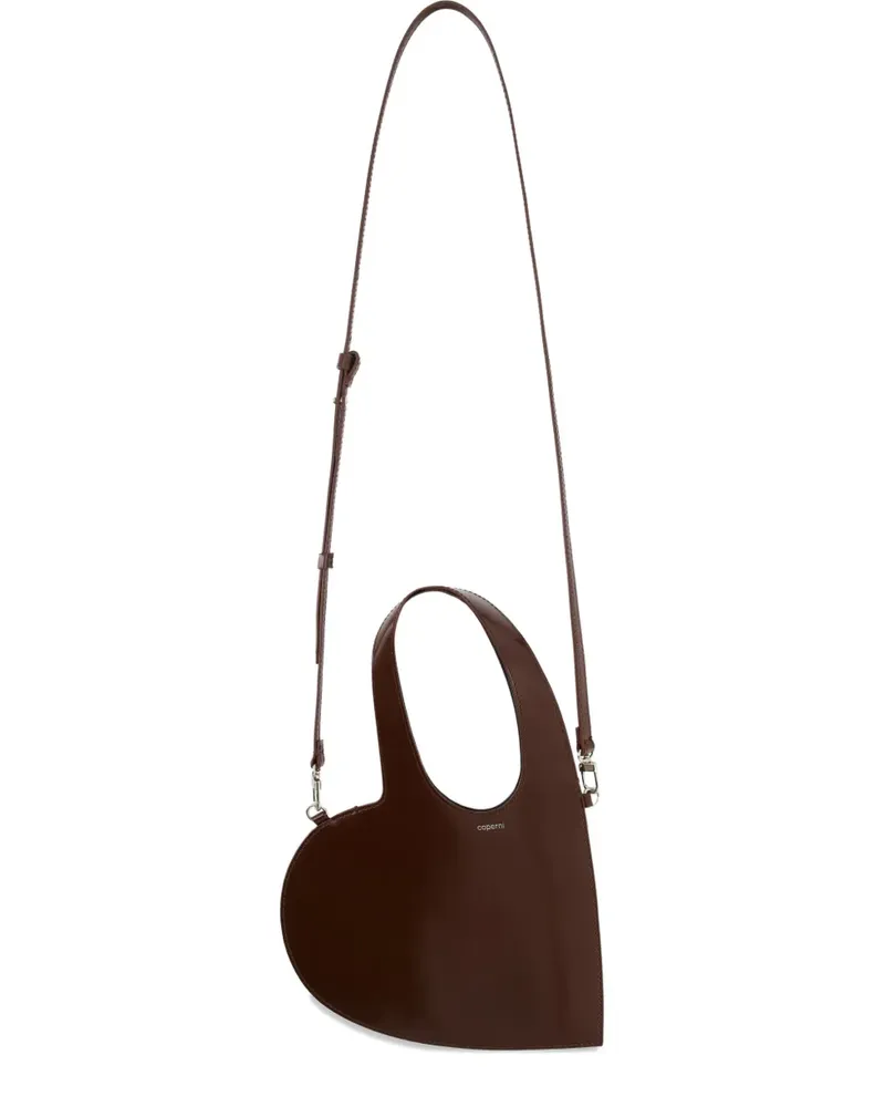 COPERNI Mini Heart Tote Bag mit abnehmbarem Riemen - Braun Braun