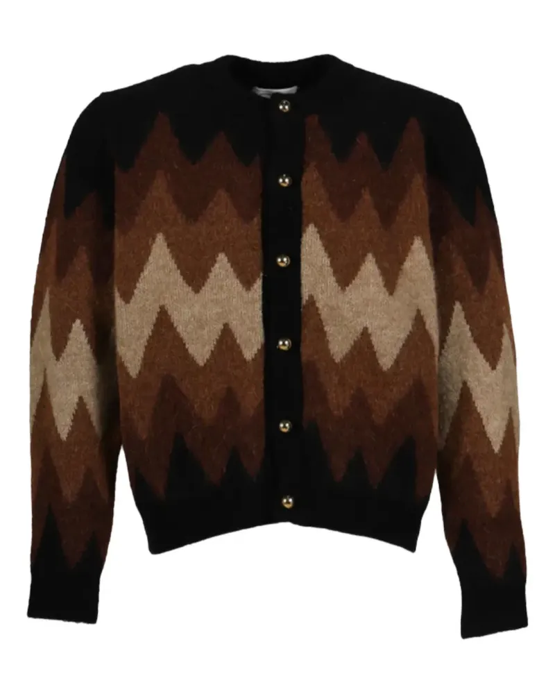 Ernest W. Baker zigzag cardigan - Schwarz Schwarz