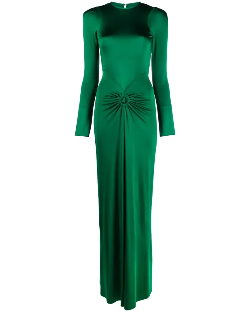 Victoria Beckham Rückenfreies Abendkleid mit Raffung - Grün Grün