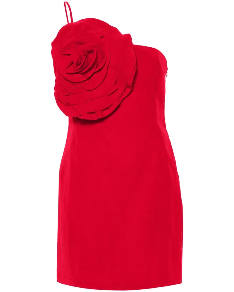 Blumarine Minikleid mit Blumenapplikation - Rot Rot