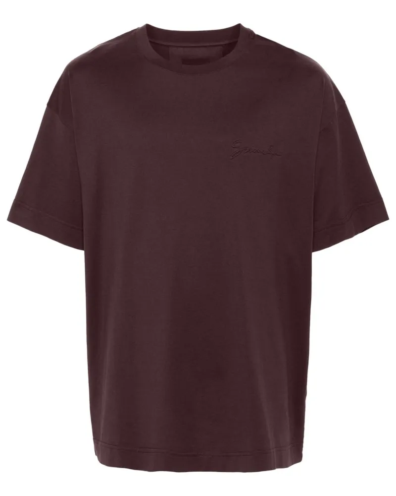 Givenchy T-Shirt mit Logo-Prägung - Violett Violett