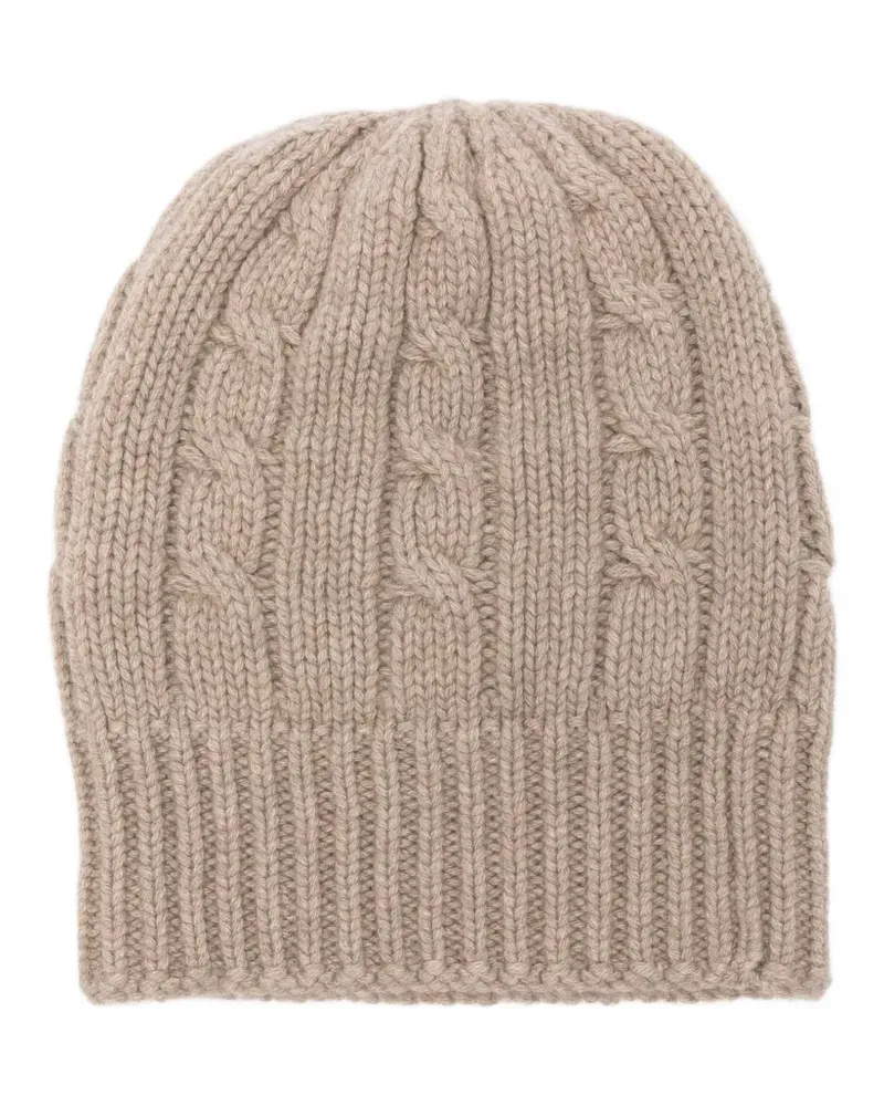 CENERE GB Beanie aus Kaschmir - Nude Nude