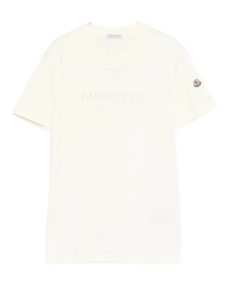 Moncler logo T-shirt - Nude Nude