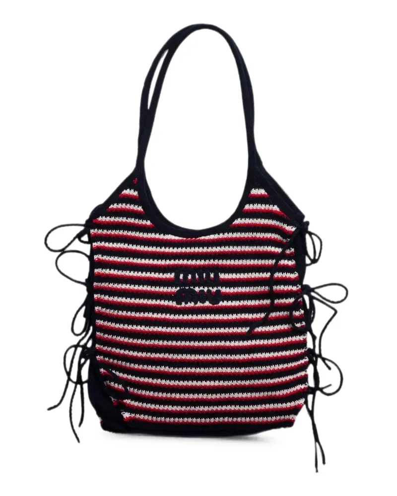 Miu Miu Ivy Häkeltasche - Blau Blau