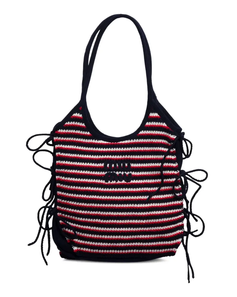 Miu Miu Ivy Häkeltasche - Blau Blau