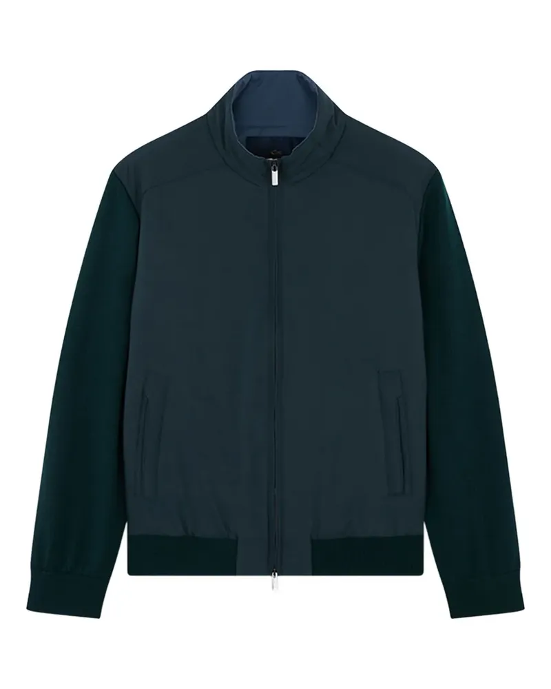 Paul & Shark Typhoon wool-paneled zip-up sweater - Grün Grün