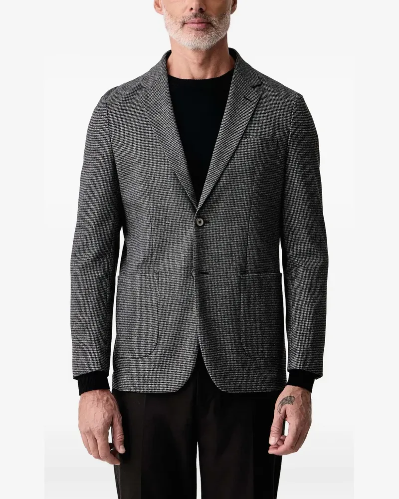 Lindbergh check-pattern single-breasted blazer - Braun Braun