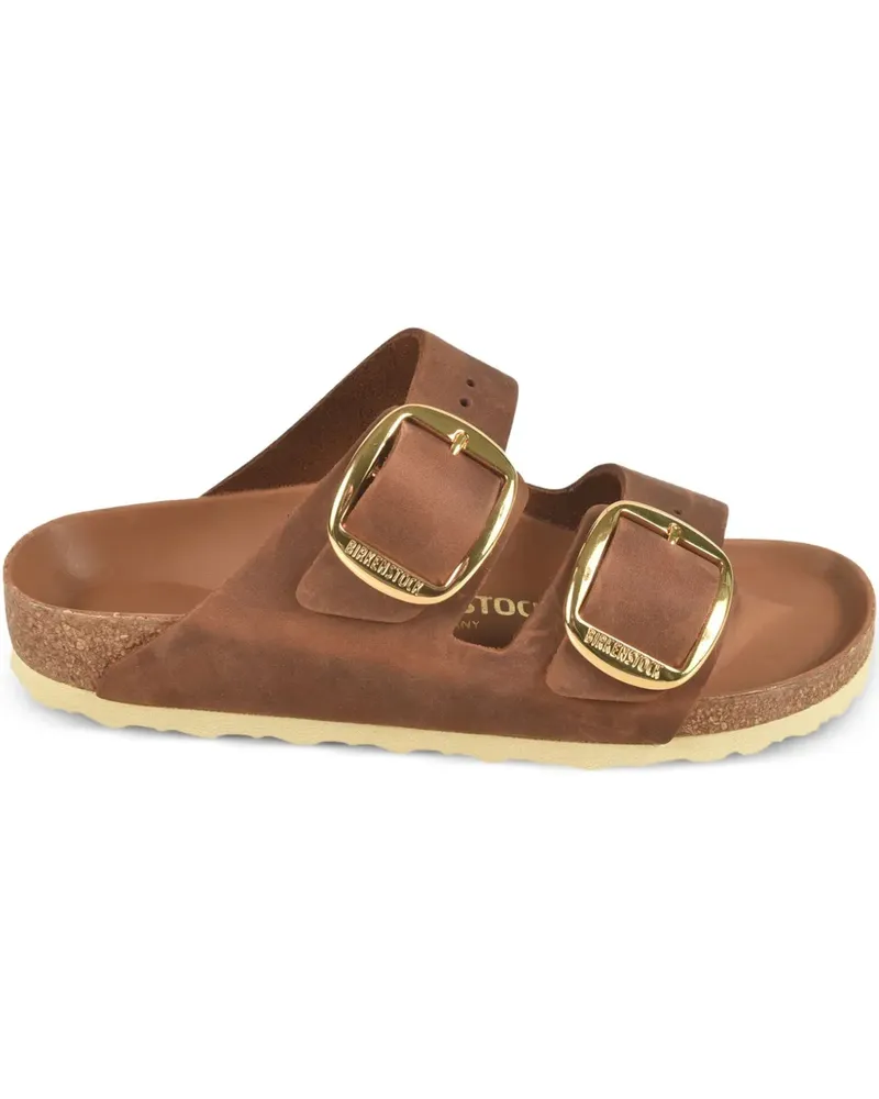 Birkenstock Arizona Pantoletten mit doppelter Schnalle - Braun Braun