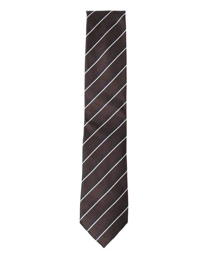 Ermenegildo Zegna Krawatte aus Seide - Braun Braun