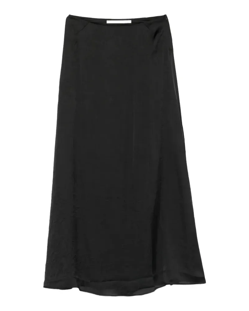 Isabel Benenato wrinkled maxi skirt - Schwarz Schwarz