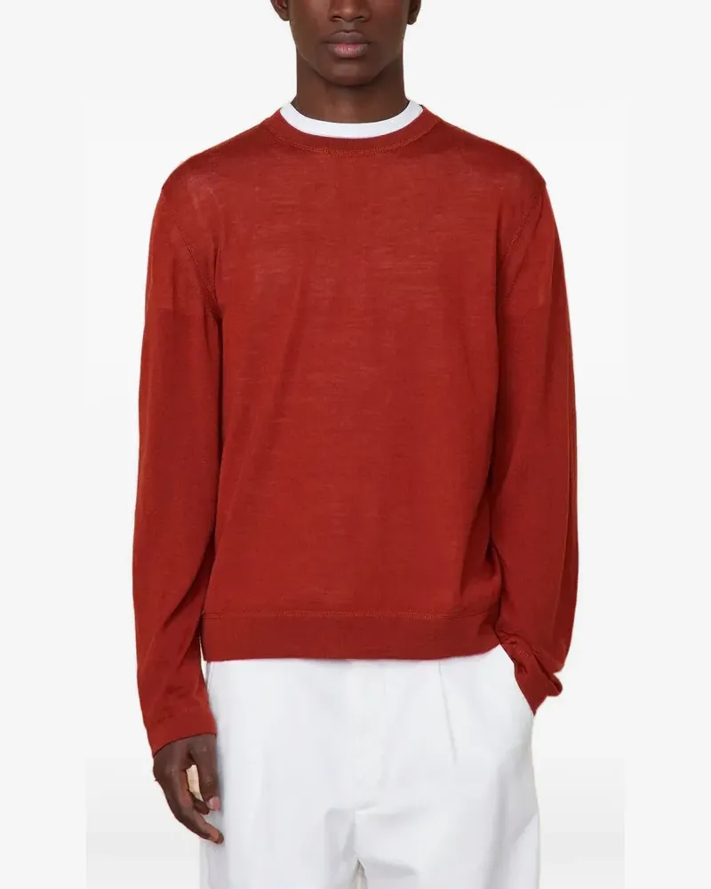 Officine Generale wool long-sleeve sweater - Rot Rot