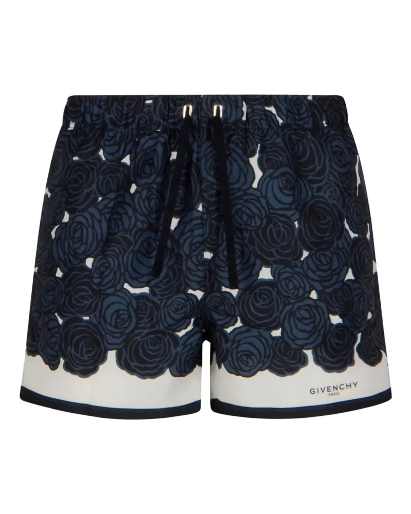 Givenchy Badeshorts mit Blumen-Print - Blau Blau