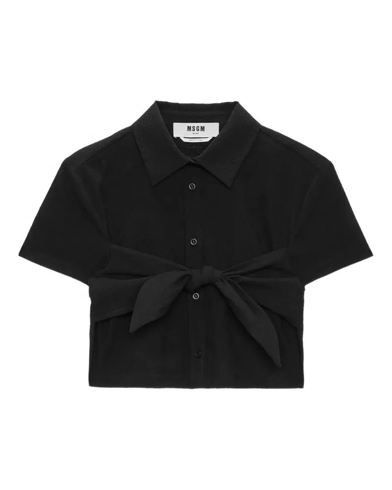 MSGM Klassisches Hemd - Schwarz Schwarz