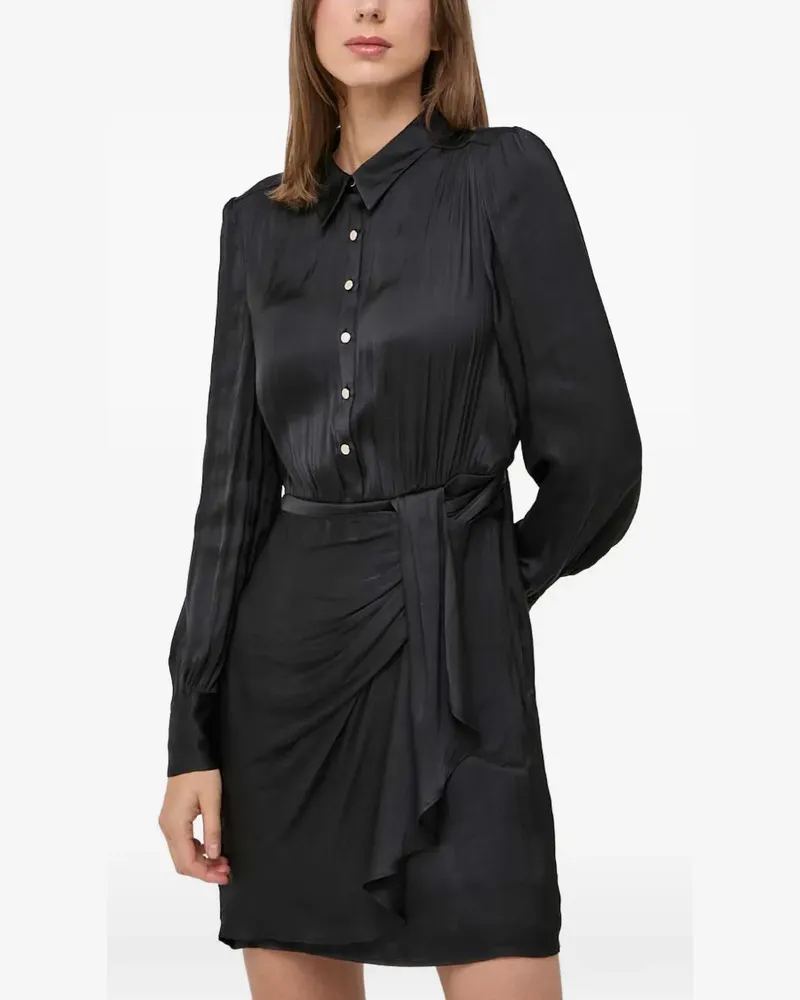 Morgan tie-detail mini dress - Schwarz Schwarz